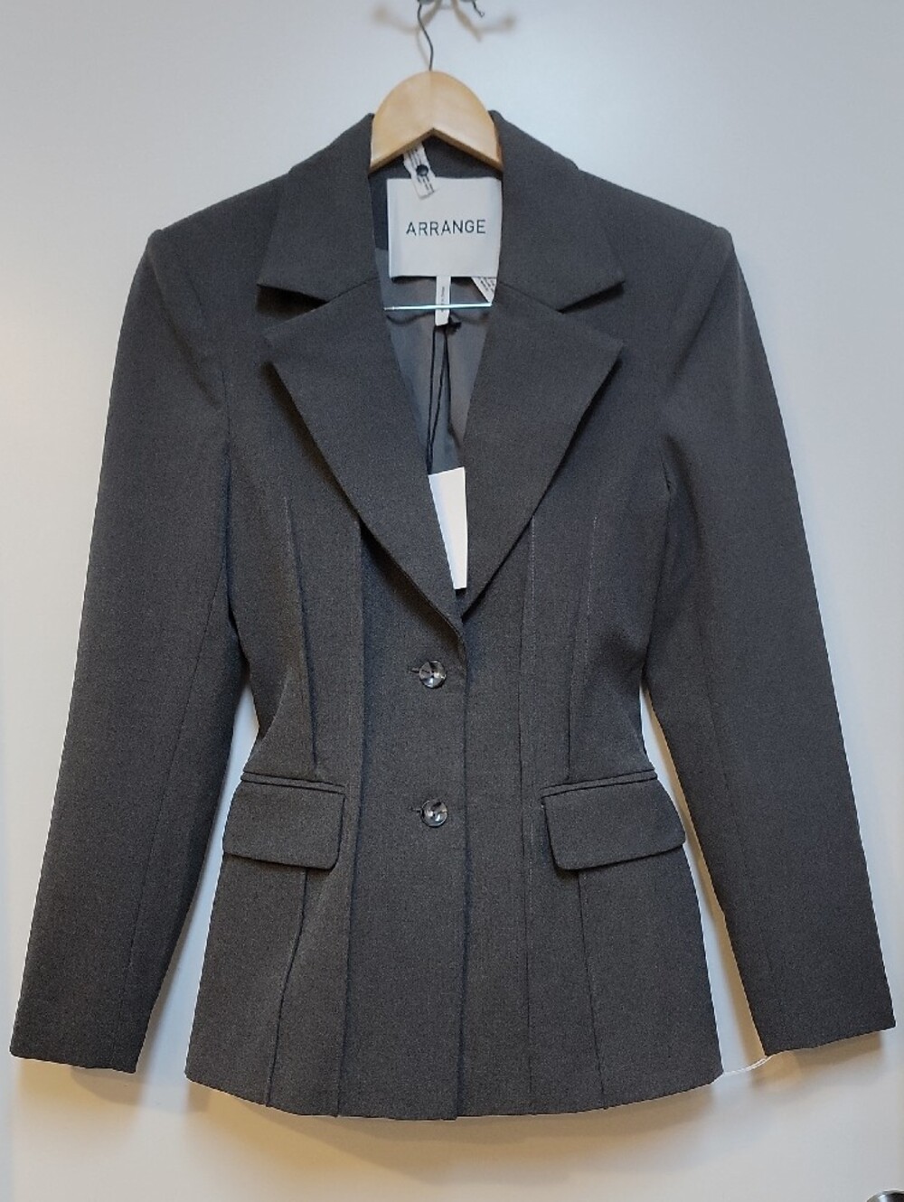 ARRANGE Women's Grey Tailored Ponte Blazer - Picture 3 of 13